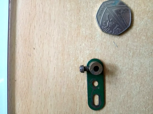 Meccano crank with boss dark - with,
