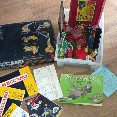 Meccano vintage old metal - vintage,