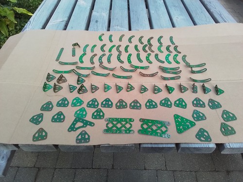 Vintage original meccano green - original,