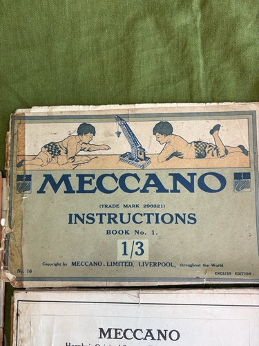 Meccano instruction books job - meccano,