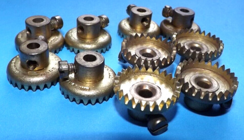 Ten meccano contrate gears - meccano,
